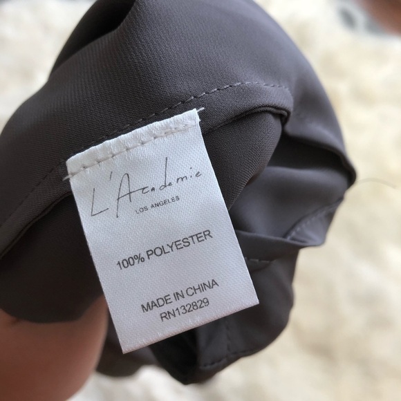 L’Academie High Low Sleeveless Slate Wrap Blouse XS - Picture 8 of 8